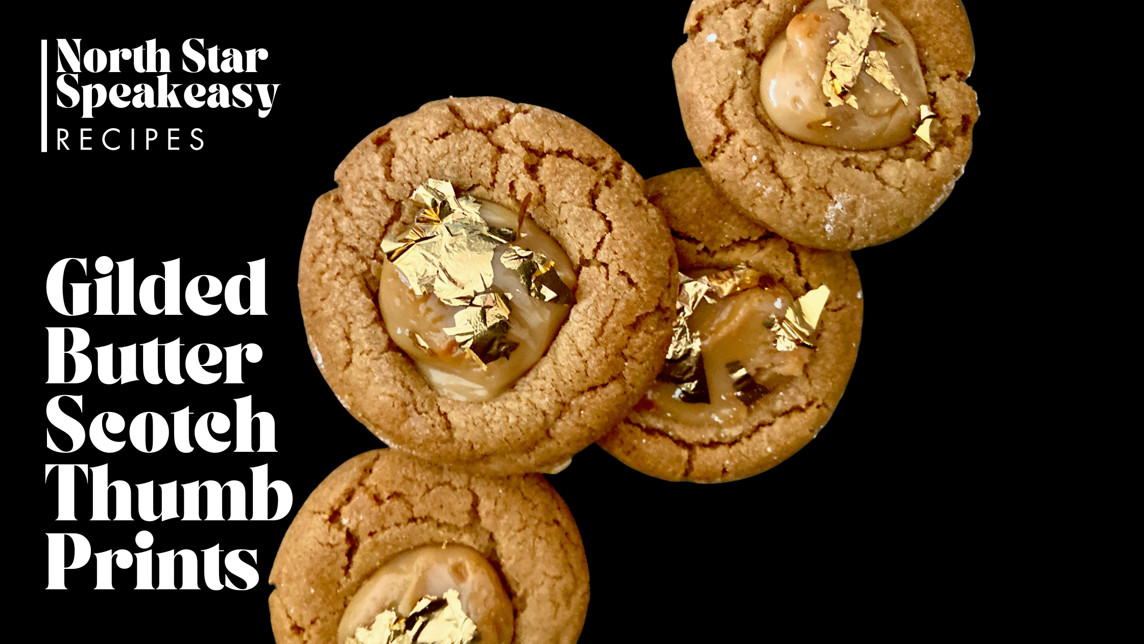 Gilded Butterscotch Thumbprints