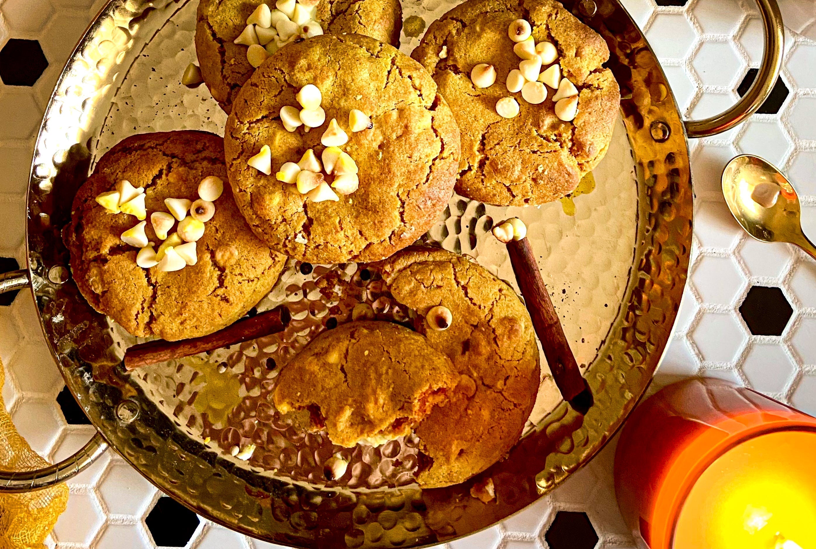 Golden Milk Cookie Recipe (Levain-Style with White Chocolate Truffle)